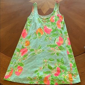 Lily Pulitzer baby blue peach dress S
